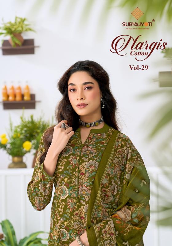 Suryajyoti nargis vol 29 cotton dress material wholesale price in surat
